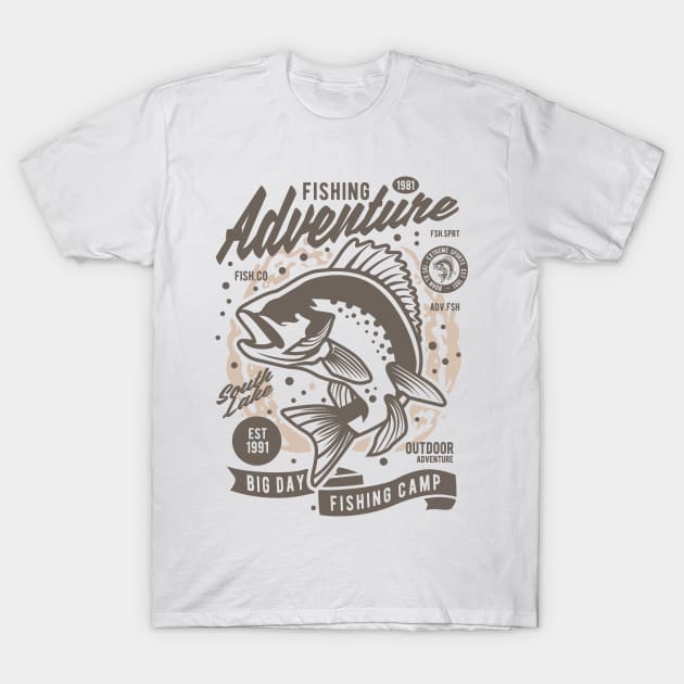 Fishing Adventure T-Shirt by p308nx